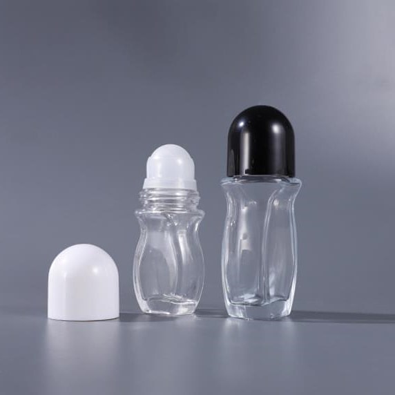 Botella roll-on de desodorante cilíndrico de 30 ml y 50 ml