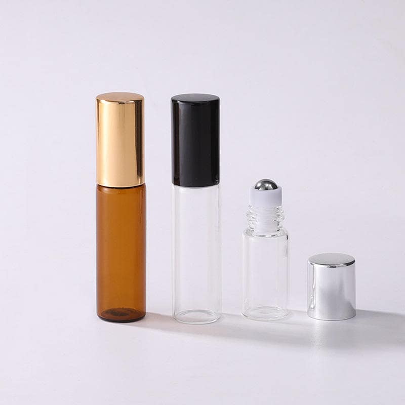 3ml 5ml10ml Botella Roll-on Transparente Marrón