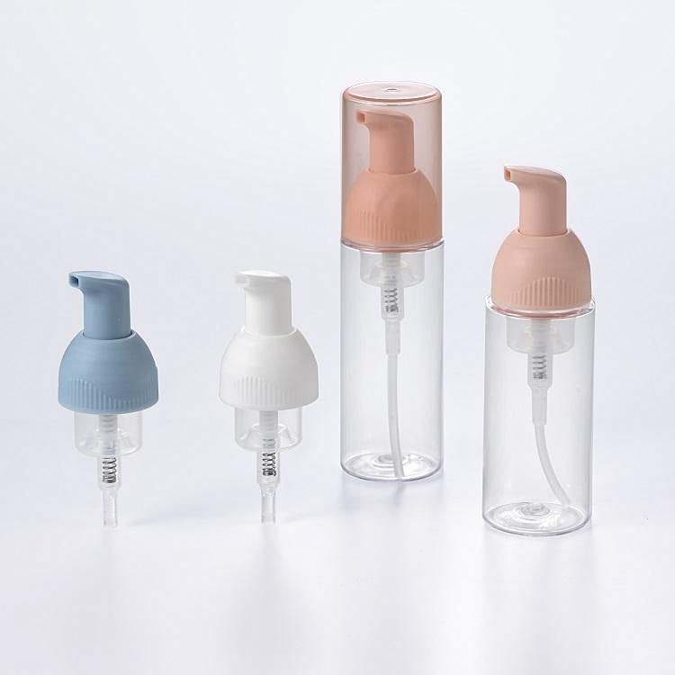 Botella de bomba de espuma PET transparente de 40 ml, 50 ml, 80 ml